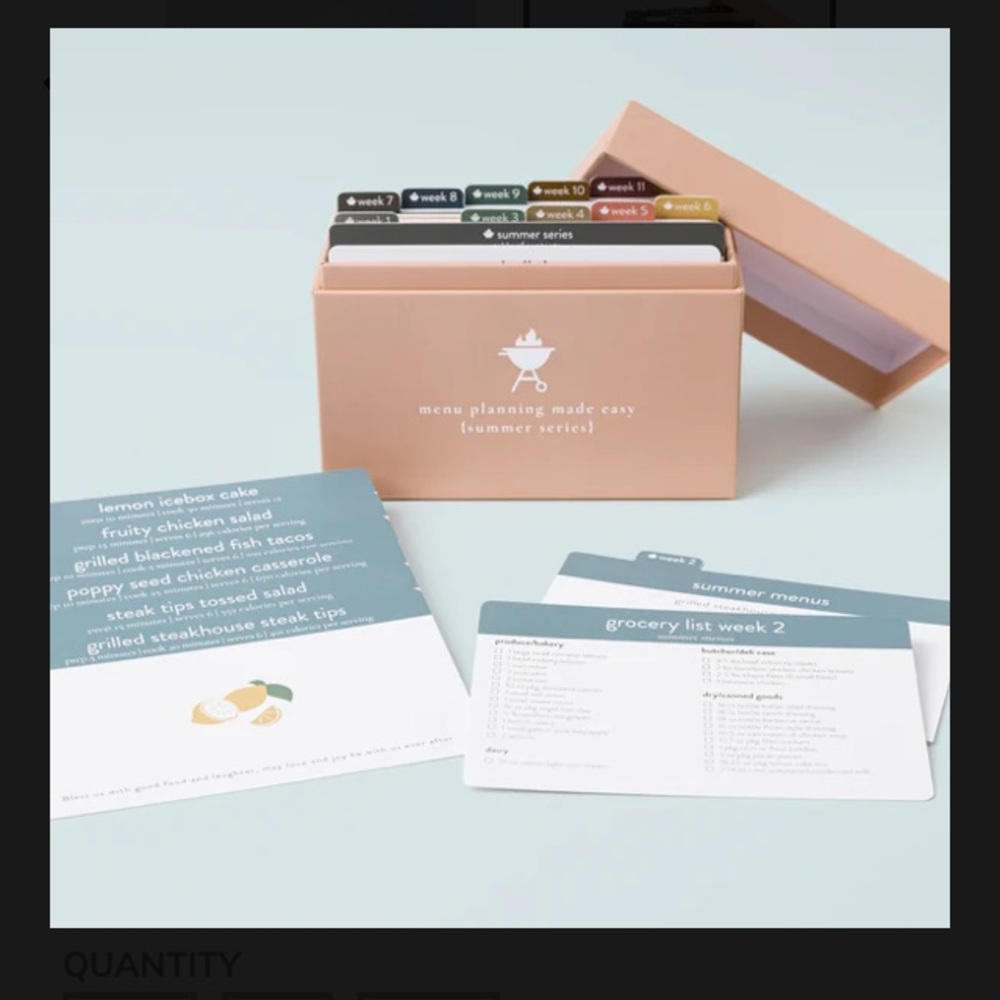 Passionate Penny Pincher Summer Recipe box